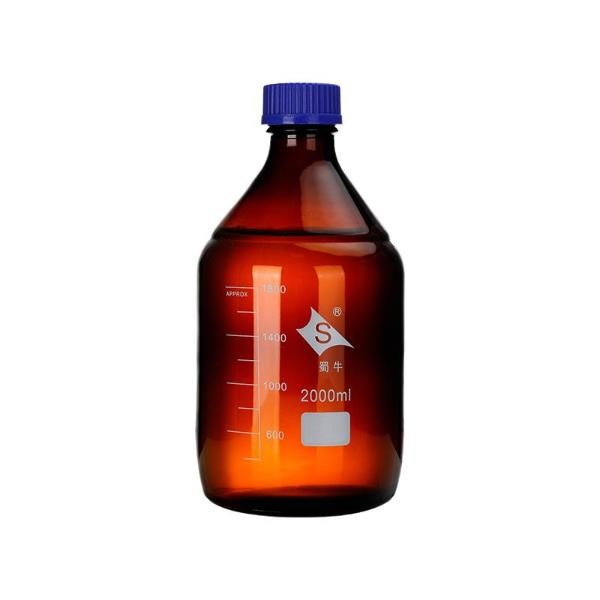 Sample Bottle Lab Supply 100ml-5000ml Amber Borosilicate Reagent GL45 Cap