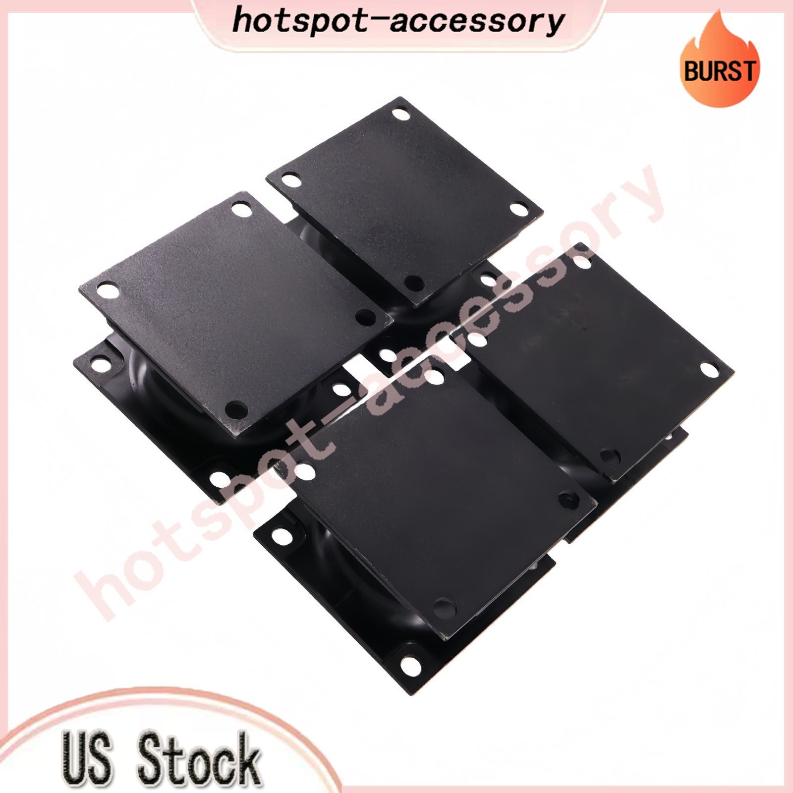 4PCS Vibratory Plate Compactor Rubber Isolator Shock Mount Fits For Doosan