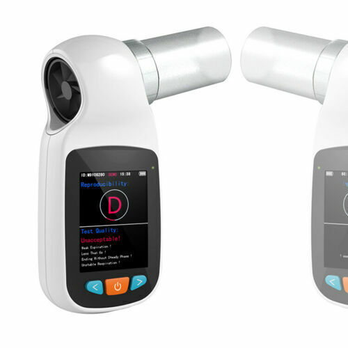 handheld Spirometer Pulmonary Function Lung Volume Device Bluetooth NEW 70b
