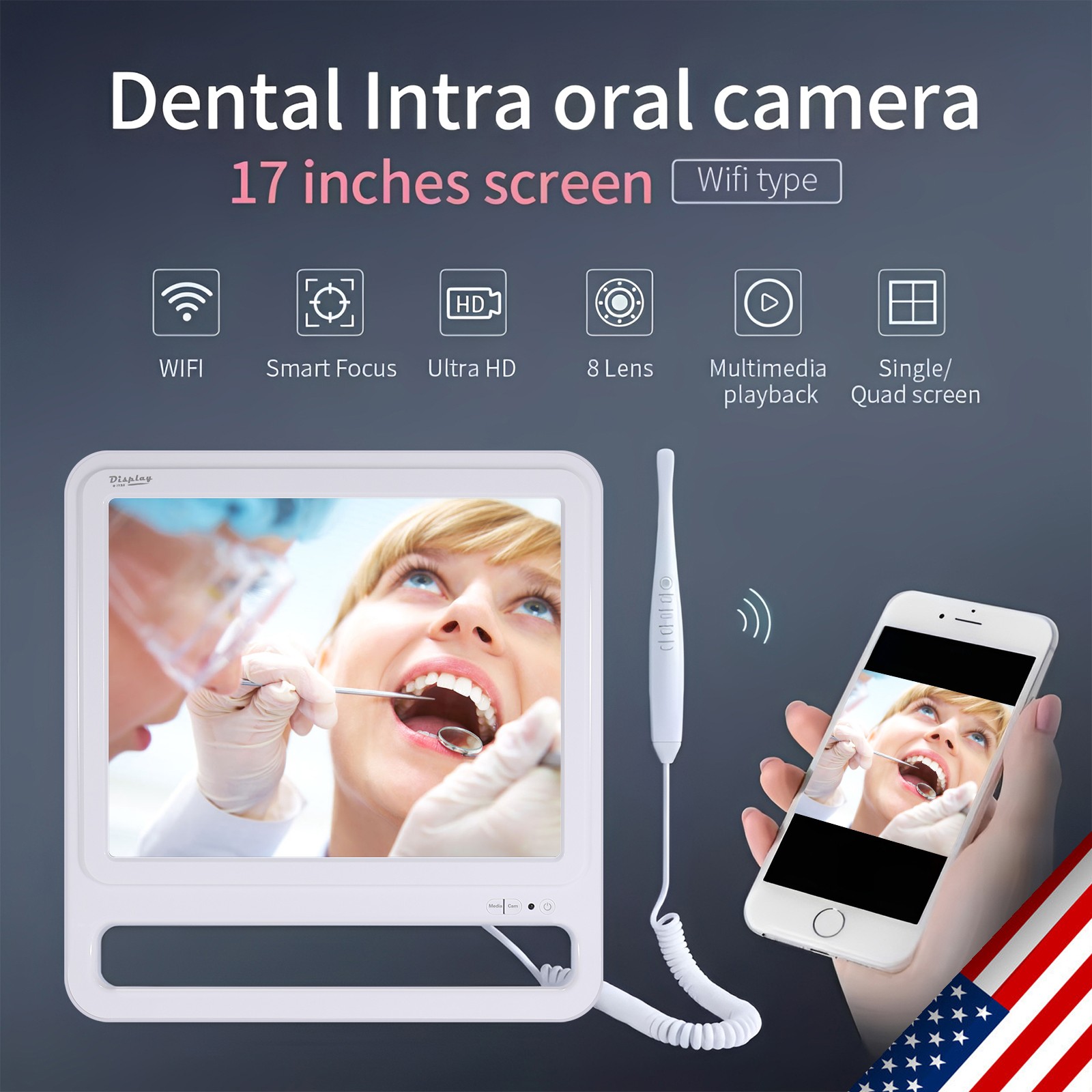 New Dental WIFI Intraoral Camera Oral Endoscope Digital Imaging Intra Oral image