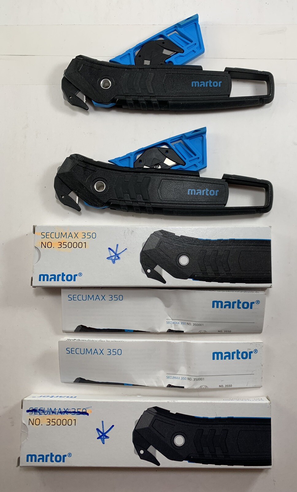 2 pack MARTOR SECUMAX 350 350001 COMPACT SAFETY KNIFE/ BOX/ STRAP CUTTER TOOL