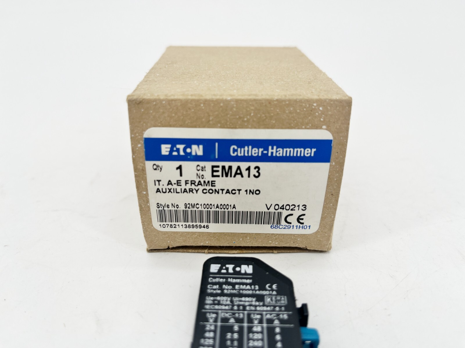 New Eaton Cutler-Hammer EMA13 Auxiliary Contact A-E Frame 1NO