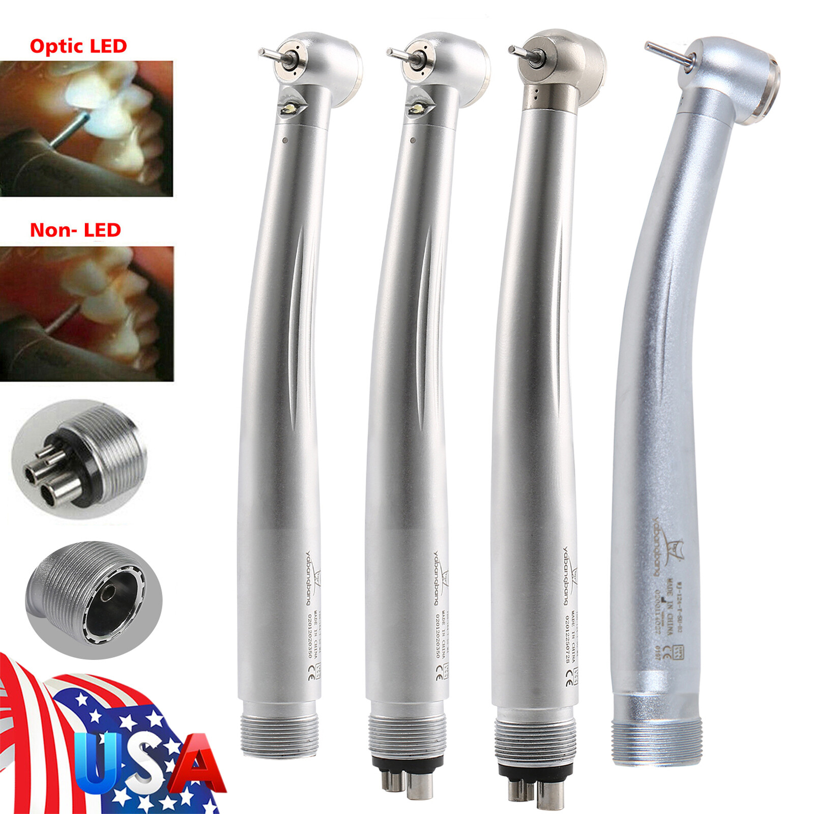 NSK Pana Max Style Dental (LED) High Speed Turbine Handpiece Push Button 2/4Hole