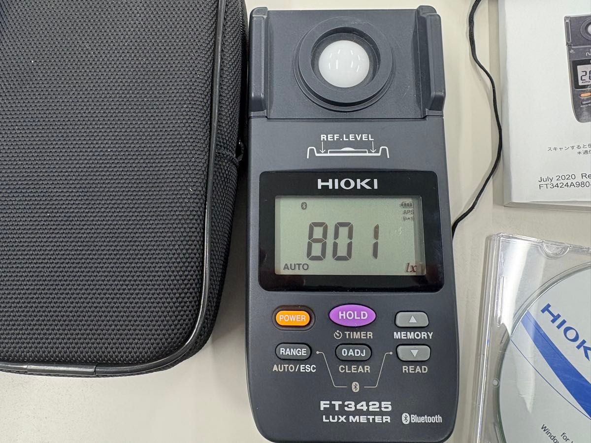 Hioki FT3425 Lux Meter Equipped with Bluetooth wireless technology Near Mint