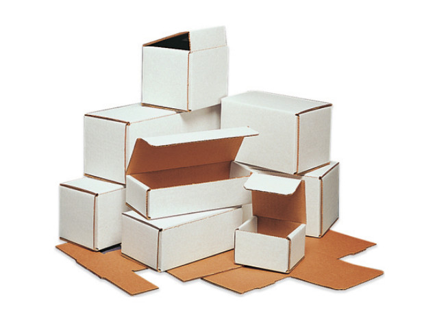Pick Quantity! 1-650 4x3x2″ White Corrugated Mailer Small Folding Box Light Ship