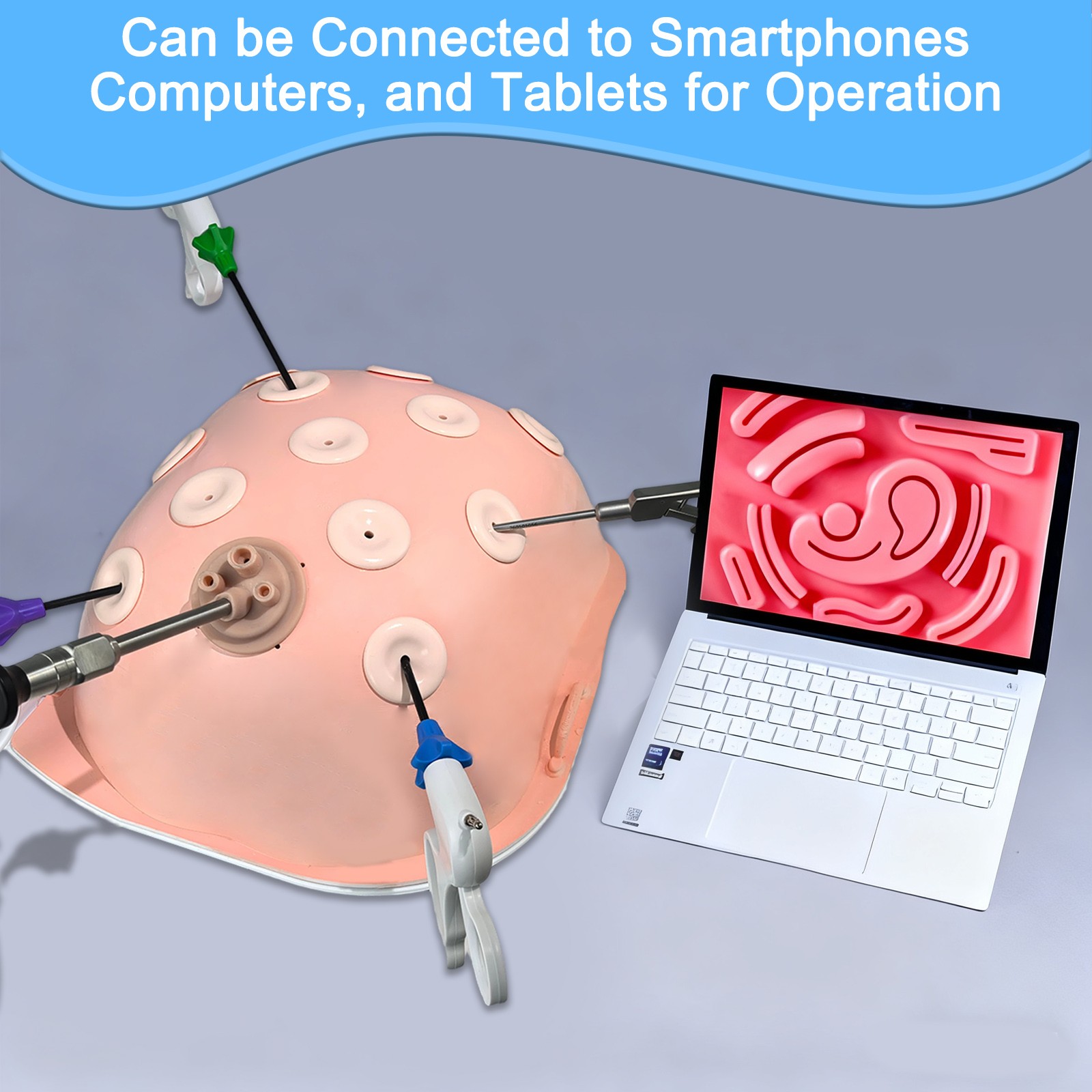 Laparoscopic Surgery Simulator – Portable Trainer w/ Modules for Med Students