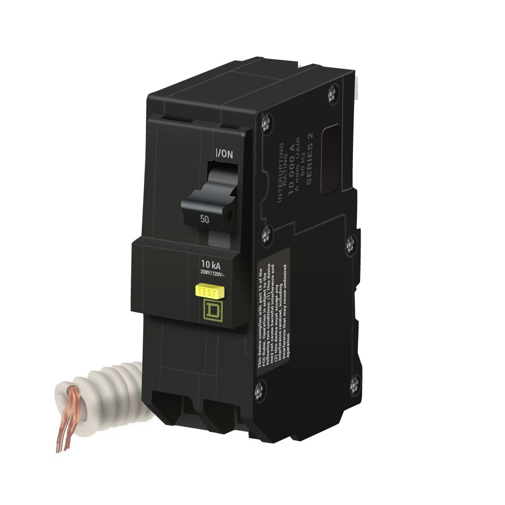 NIB – Square D – QO250GFI – Miniature 50A Circuit Breaker , Ground Fault