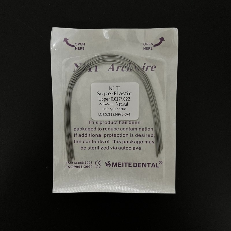 Dental Orthodontic Niti Super Elastic Rectangular Arch Wire Ovoid/Natural
