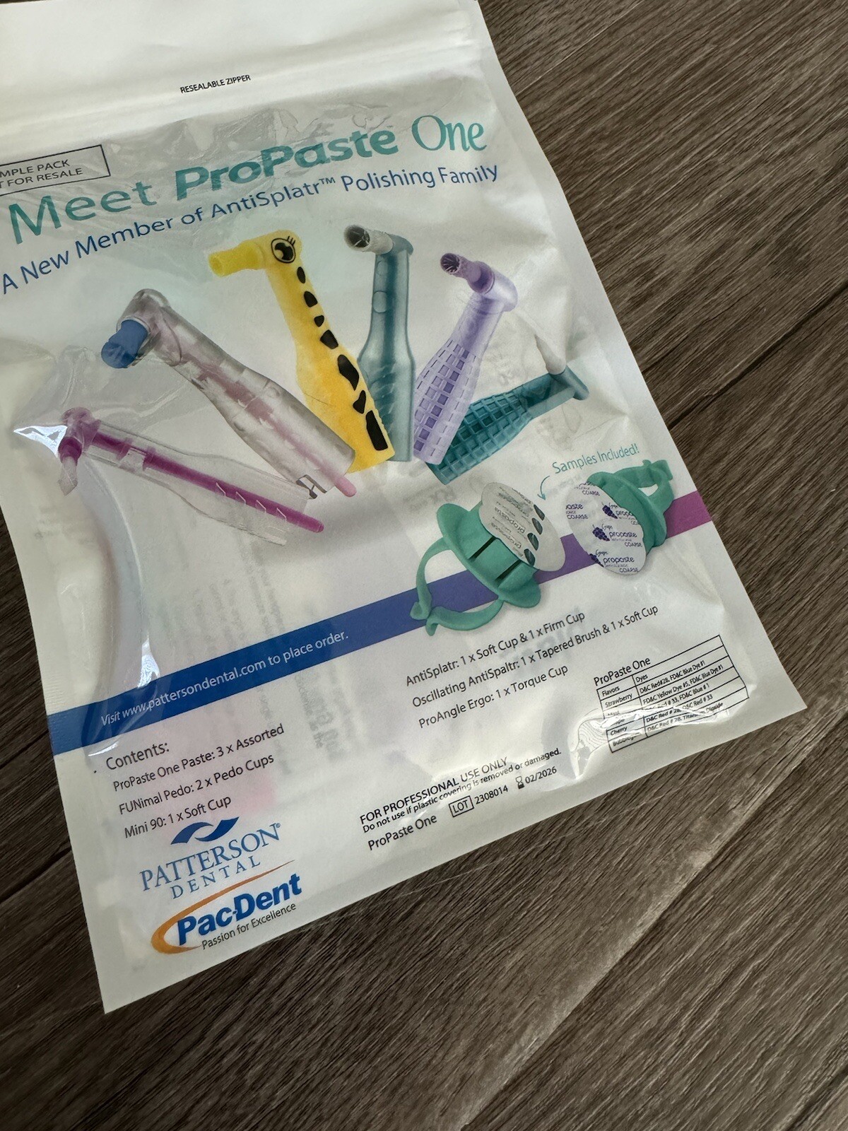 Pac-Dent ProPaste One Sample