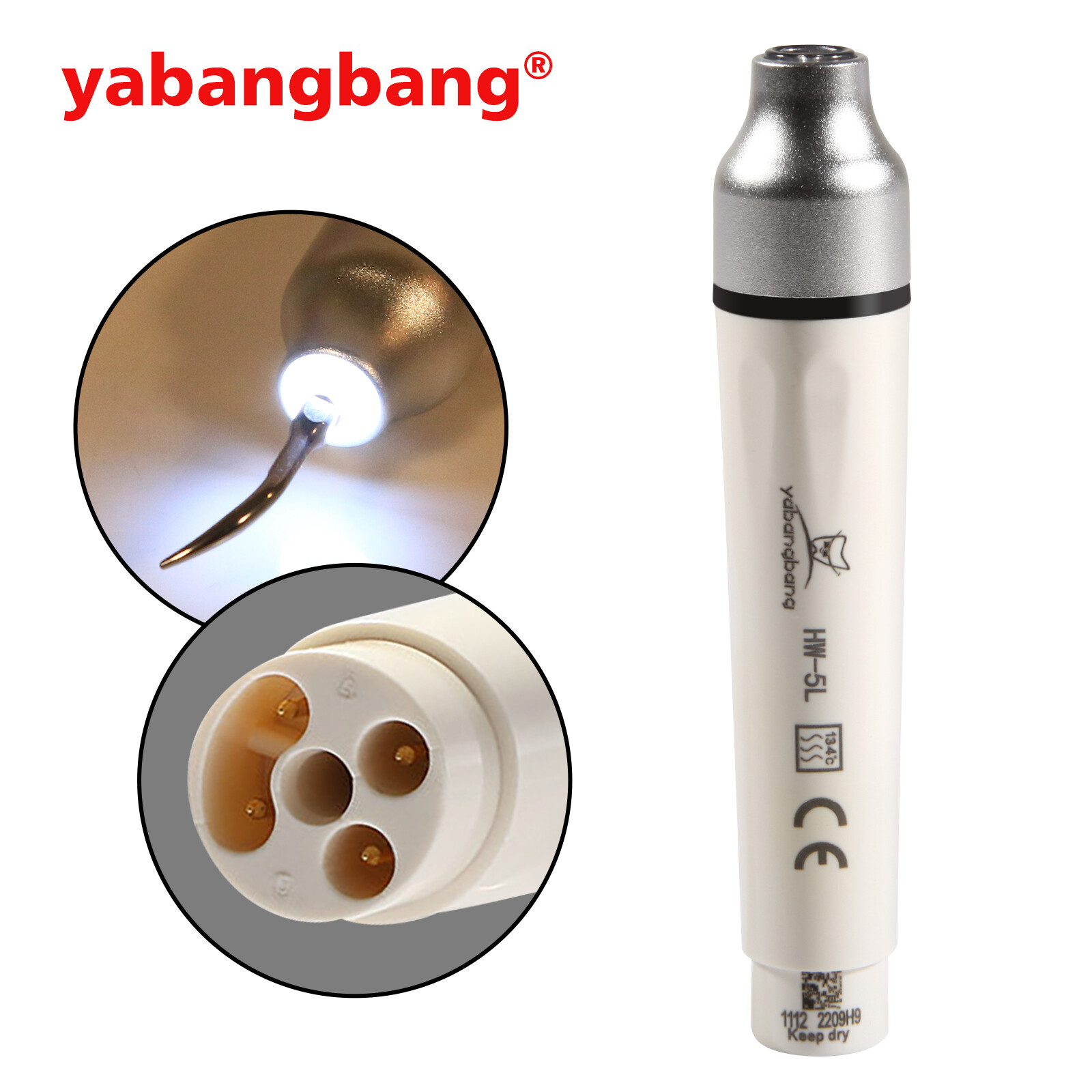 HW-6L Dental Ultrasonic Scaler Handpiece with LED Fit EMS SATELEC NSK