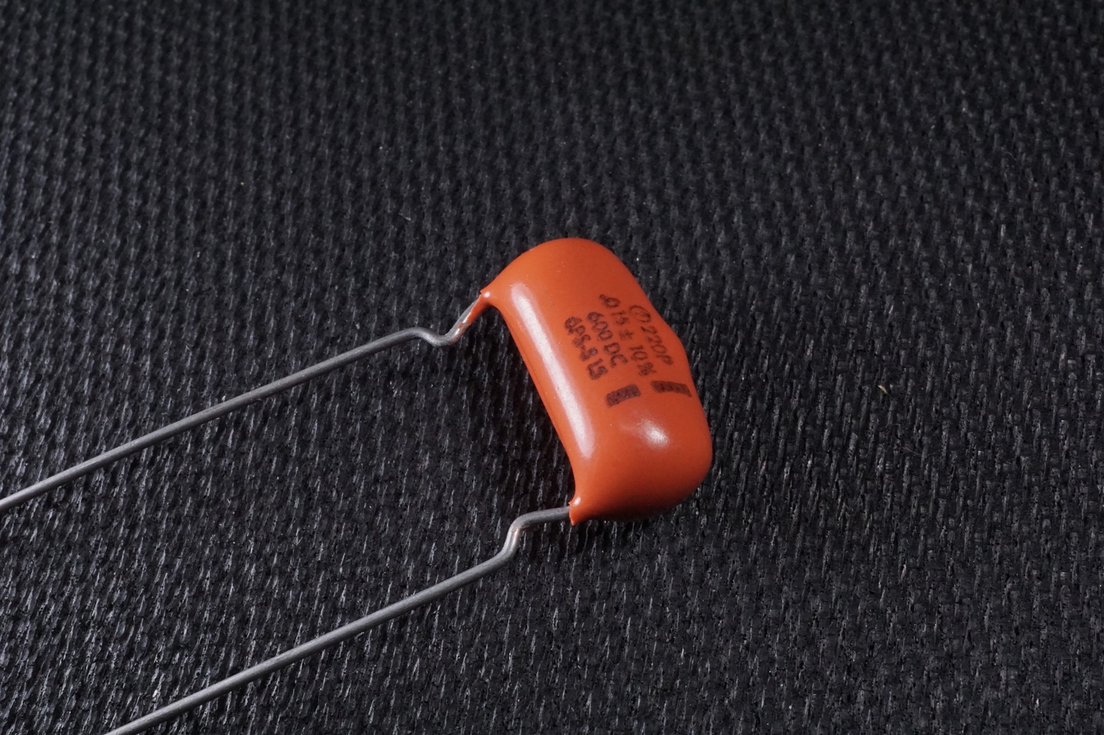 6PS-S15 Sprague Polyester Film Capacitor Orange Drop 0.015uF 10% 600V 7/8″ L