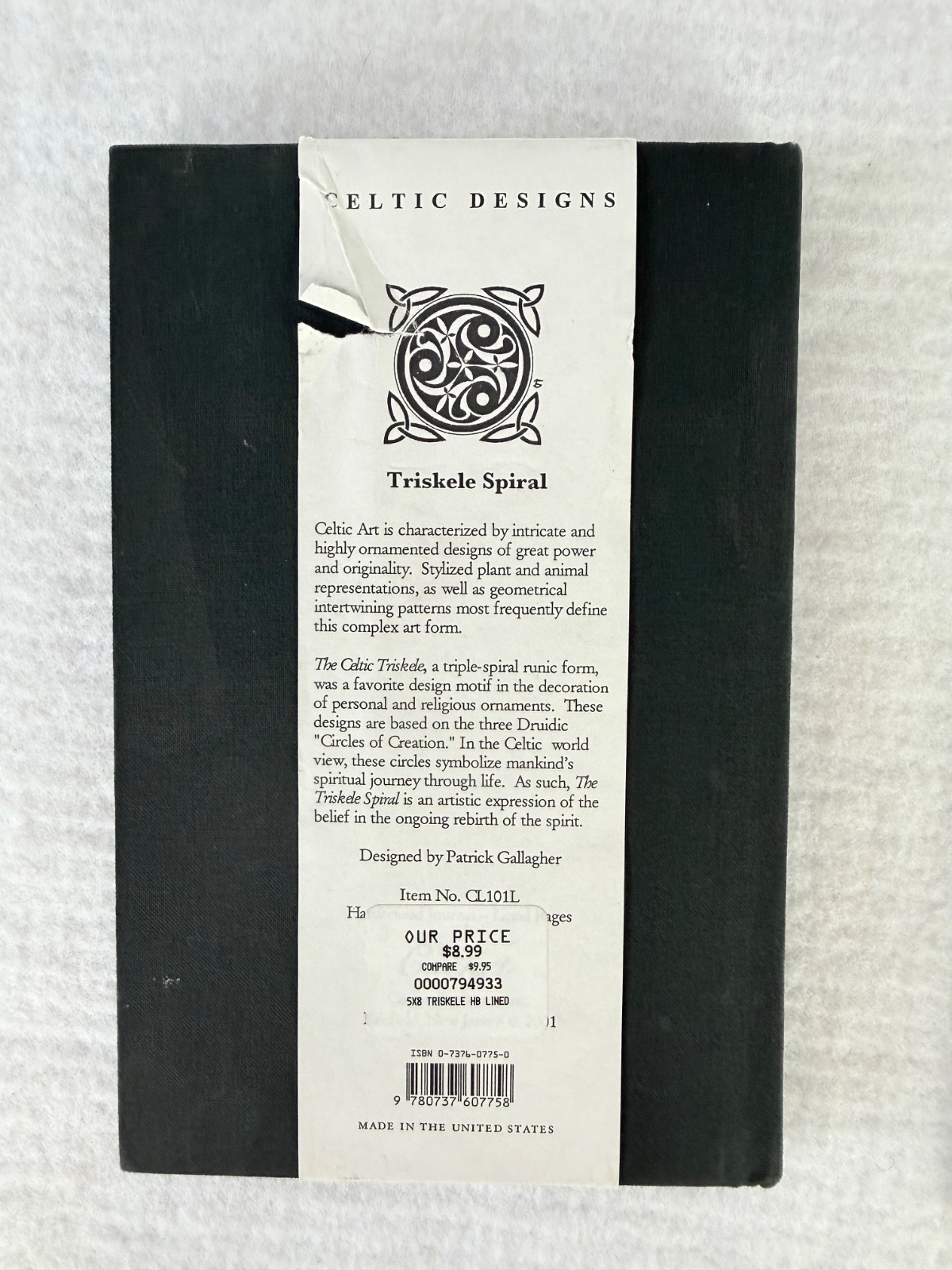 3 Notebooks Journal Lined Celtic Triskele Spiral Red Faux Leather Mandala Blank