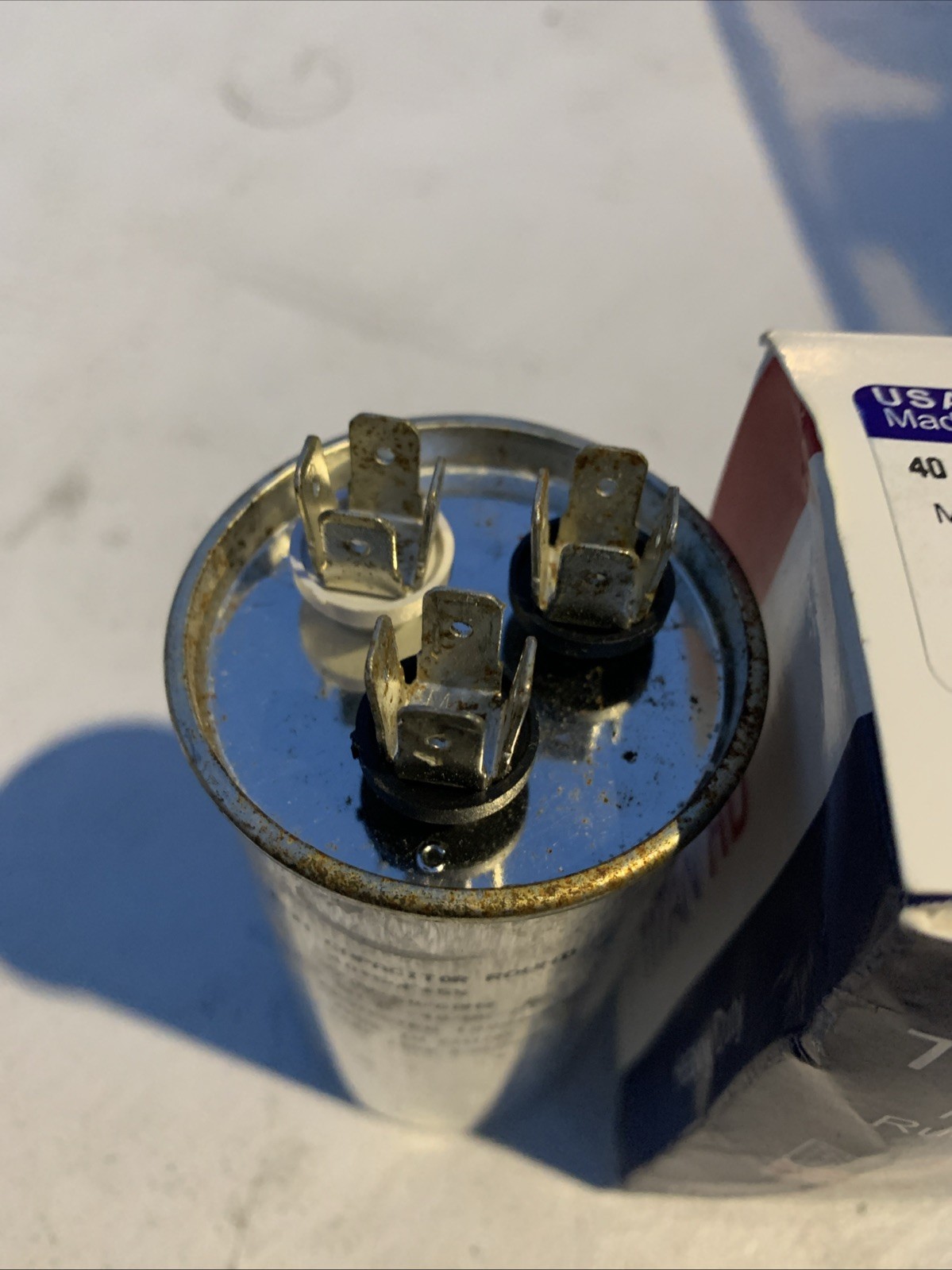 Packard PRCFD405A Titan HD 40/5 MFD 440/370V Dual Round Run Capacitor