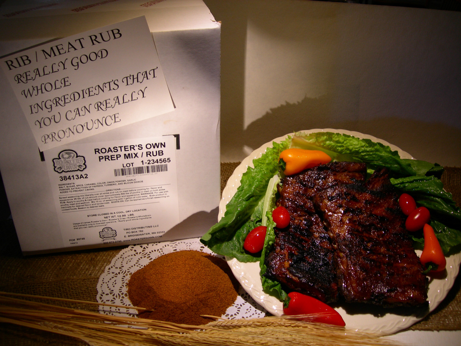 6 LBS. PREP MIX / STEAK RUB, RESTAURANT USE,GRILL BBQ. STEAK DRY RUB SEASONING