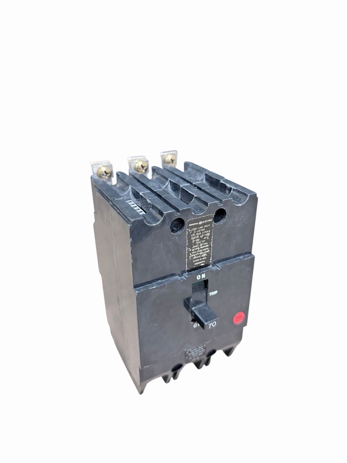 GE TEY370 U 70A 480V 3P USED