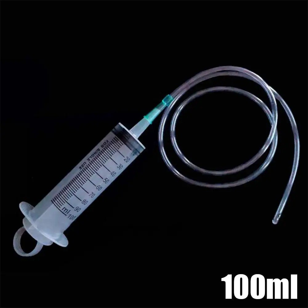 Large Capacity Oil Syringe Pump Vacuum Extractor with Hose 100ml 300ml 550ml