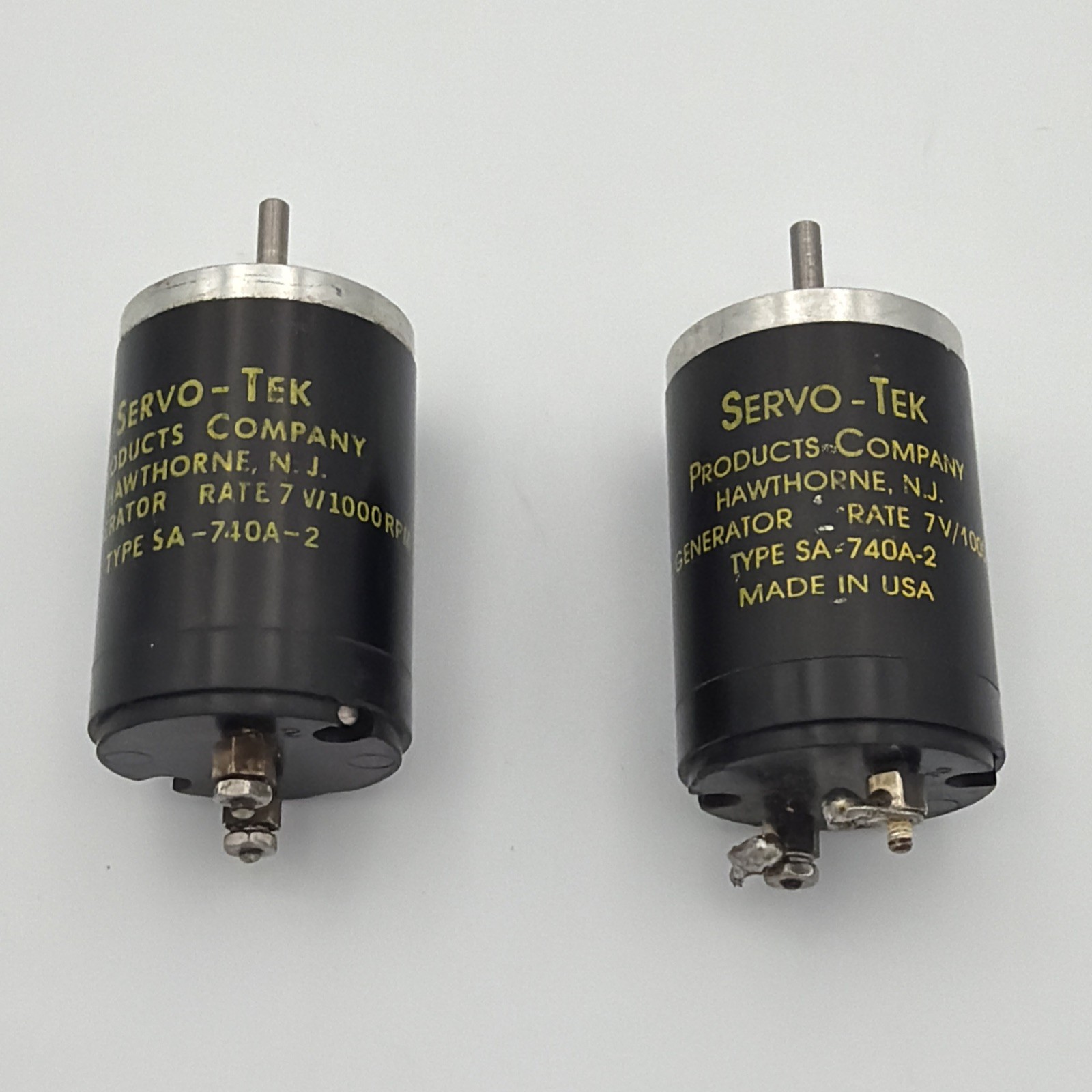SERVO-TEK SA-740A-2 GENERATOR 7V/1000RPM