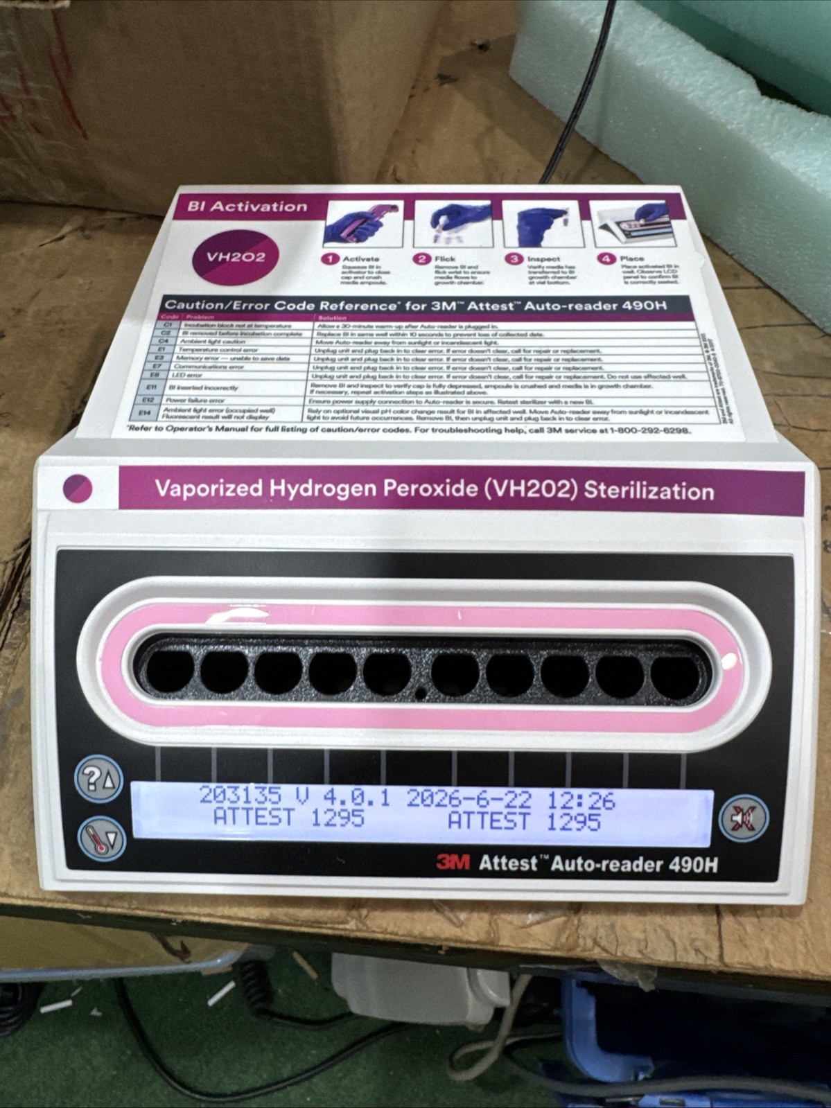 3M Attest Auto-Reader 490H – EXCELLENT CONDITION