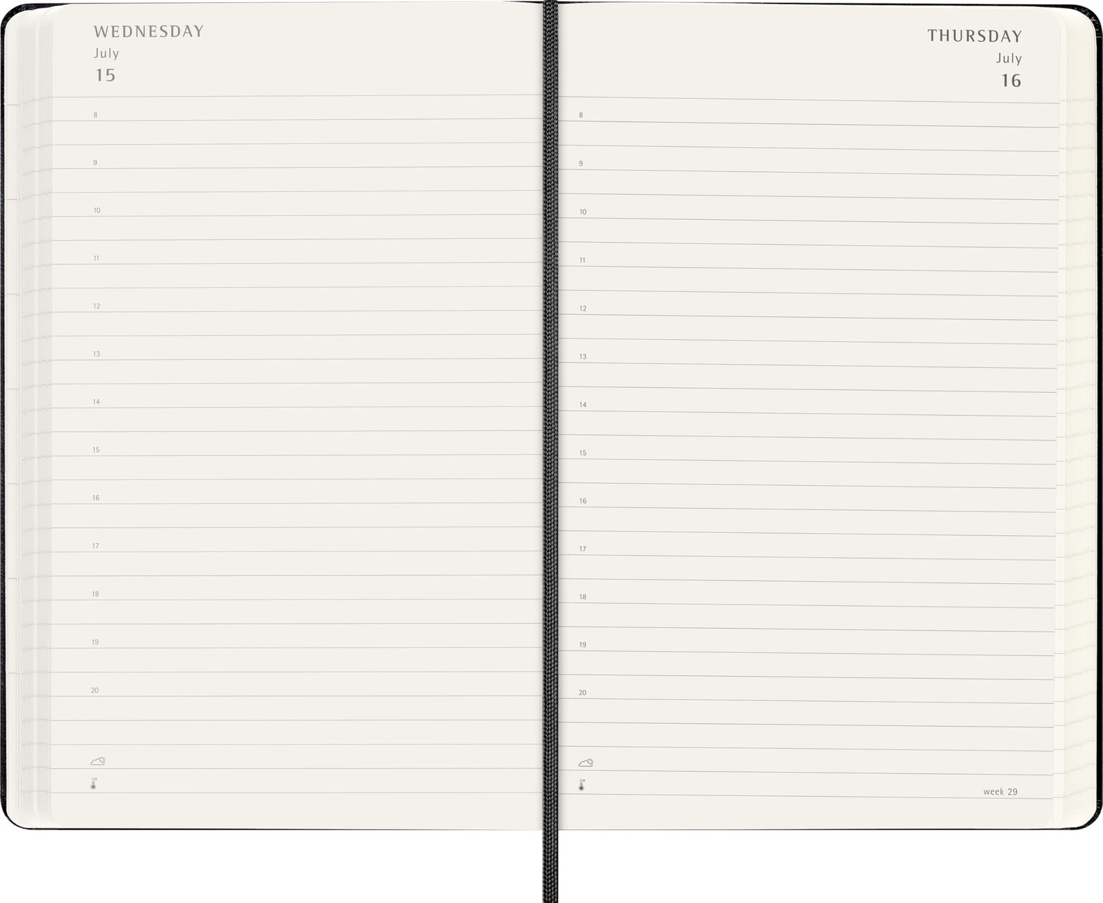 Moleskine Classic 18 Month 2026-2027 Daily Planner, Hard Cover, Large (5″ x