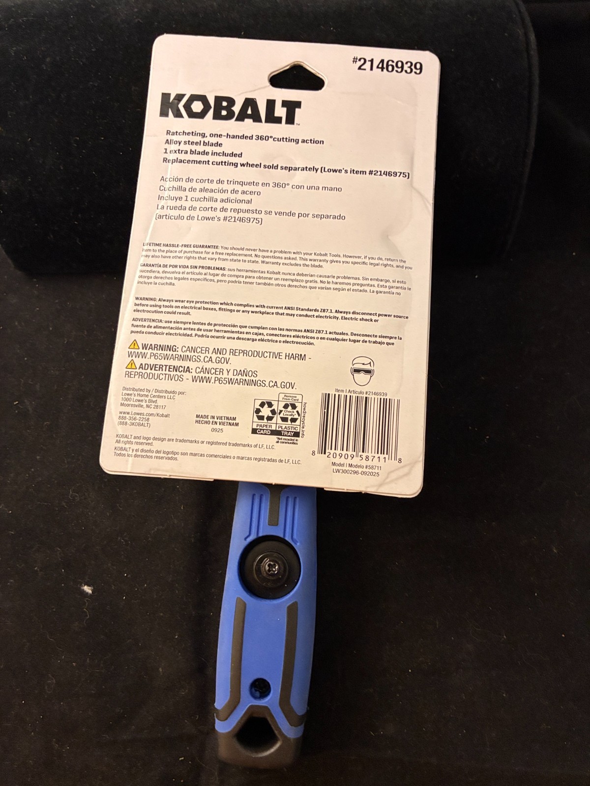 KOBALT Ratcheting Pipe Cutter (Copper, Brass And Aluminum) 5/16″ – 1 1/8”