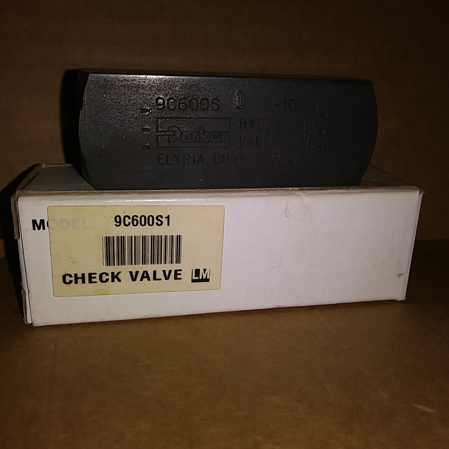 Parker 9C600S1 10LM 3/8″ NPT Colorflow Steel Check Valve 5000psi 30L/min (QTY…