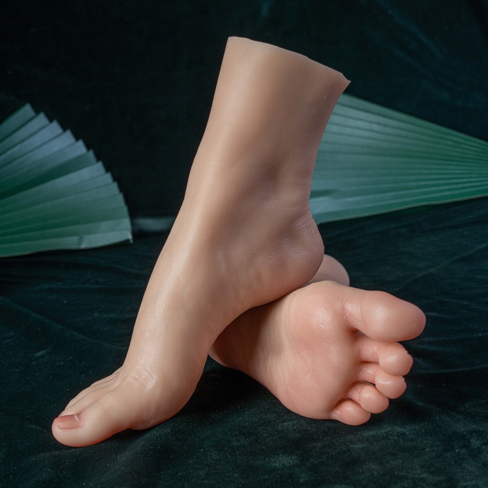 Platinum Silicone Female Vein Feet Mannequin Display Shoes Socks Shooting Props