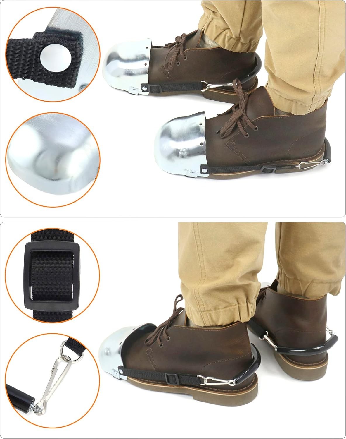 Lightweight Adjustable Foot Guards with Metatarsal Protection – Adult Size