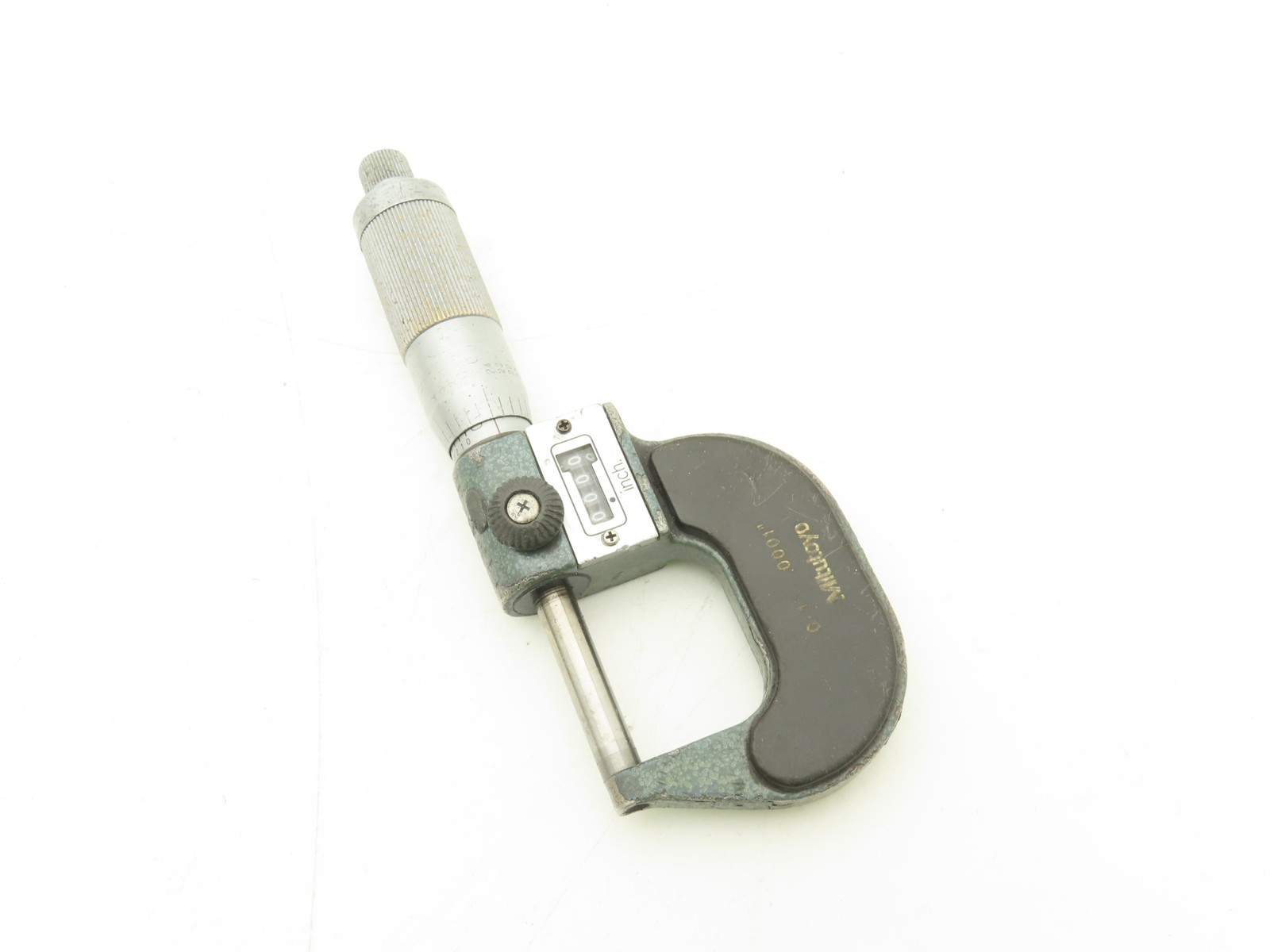 Mitutoyo 193-211 Mechanical Digit Counter Micrometer 0-1″ Range Blue LOT OF 2