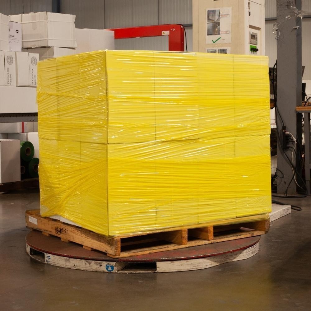 Machine Stretch Wrap 20″ x 5000′ 80 Gauge Dark Yellow Shrink Flim 1 Roll