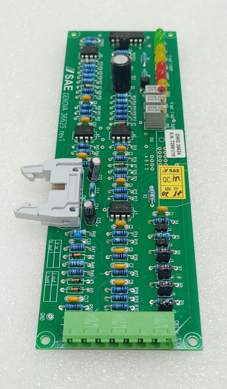 SAE GENOVA 36625 REV 1 DWG 36624 CIRCUIT BOARD (EXPEDITED SHIPPING)