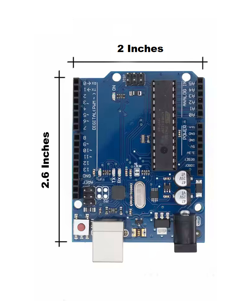 Arduino Uno Compatible ATMEGA328P DIP 28 Package W/ USB B Cable 32KB ROM 2KB RAM