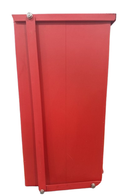 Detecto Step-On Can Waste Receptacle, 48QT 12 Gal, Red Bio-Hazard Flame Fire