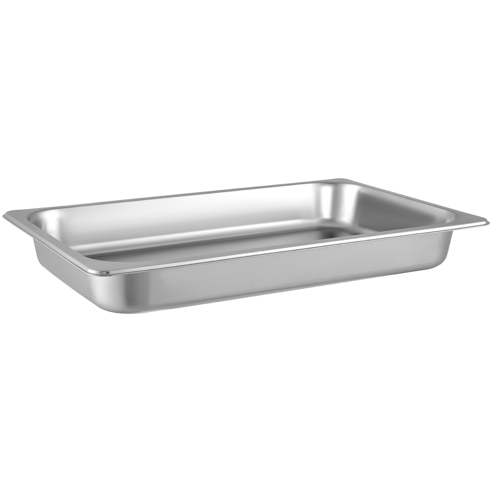 VEVOR 6 Pack 2.5″ Deep Stainless Steel Steam Table Pans Hotel Food Prep Pan