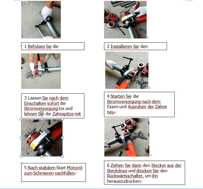 2300W Electric Pipe Threading Machine 1/2″ to 2″ with 6 Dies Set, 110V 25RPM