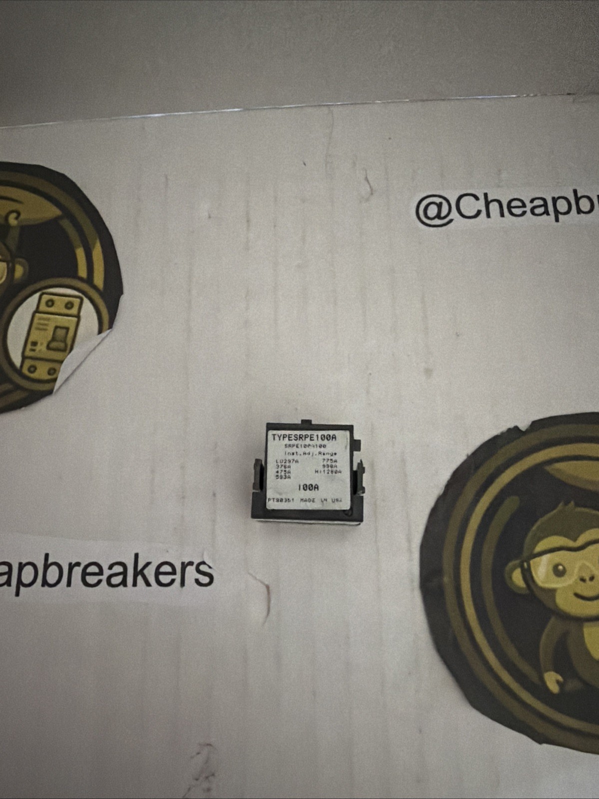GE SRPE100A100 100 Amp Breaker Rating Plug Spectra – TYPESRPE100A SHIPS SAME DAY