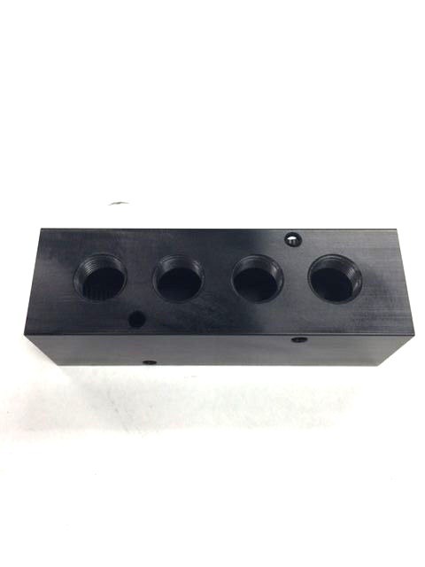 HEAVY DUTY 4 PORT ALUMINUM MANIFOLD 1/2″ FPT x 3/8″ FPT OUTLET