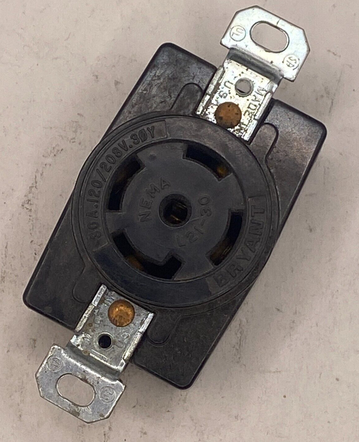 Bryant Nema L21-30 Locking Receptacle 30A 120/208V Made in USA🔔