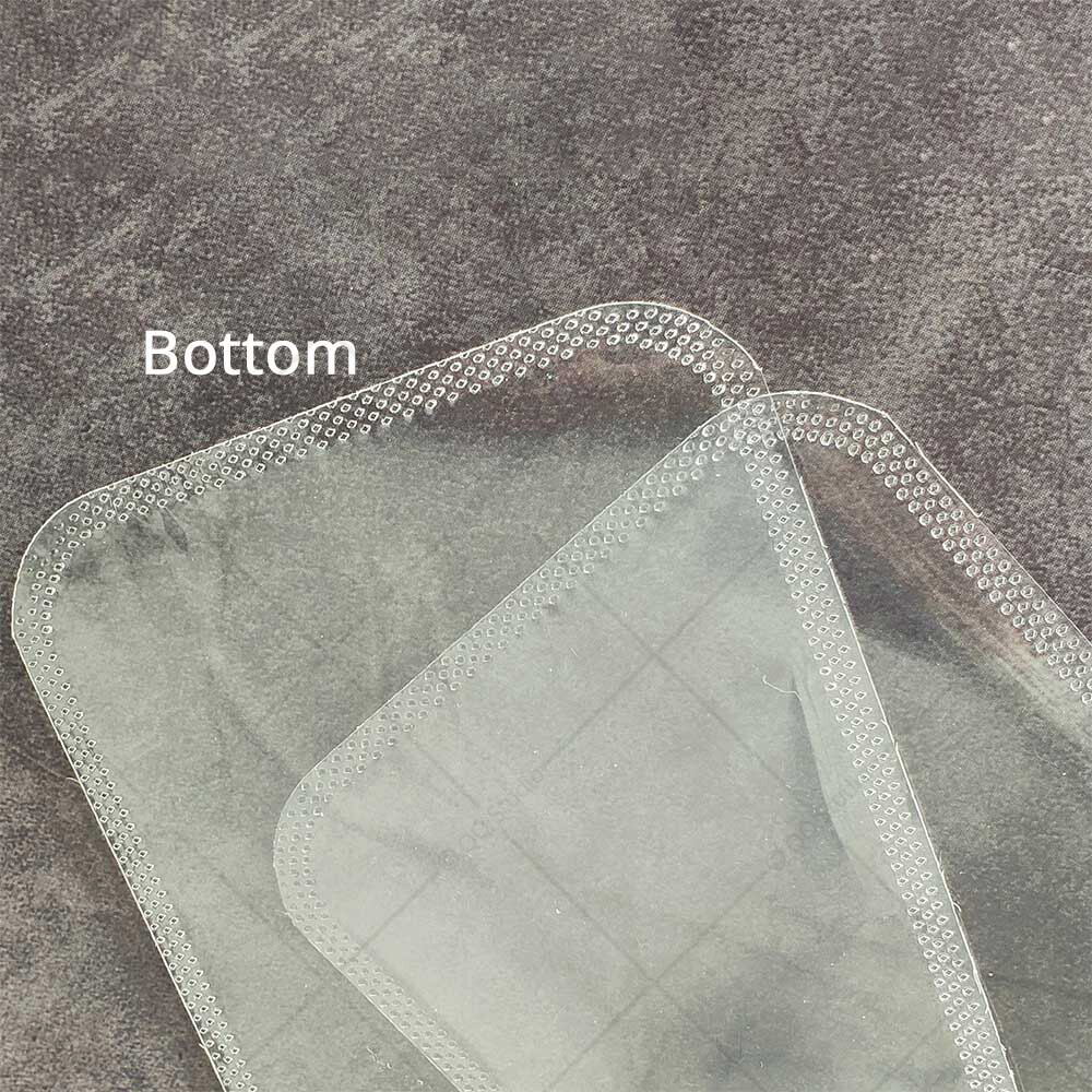 Multi-Size Clear/Clear/Clear Glossy Flat Mylar Zip Lock Pouch Bag w/ Hang Hole