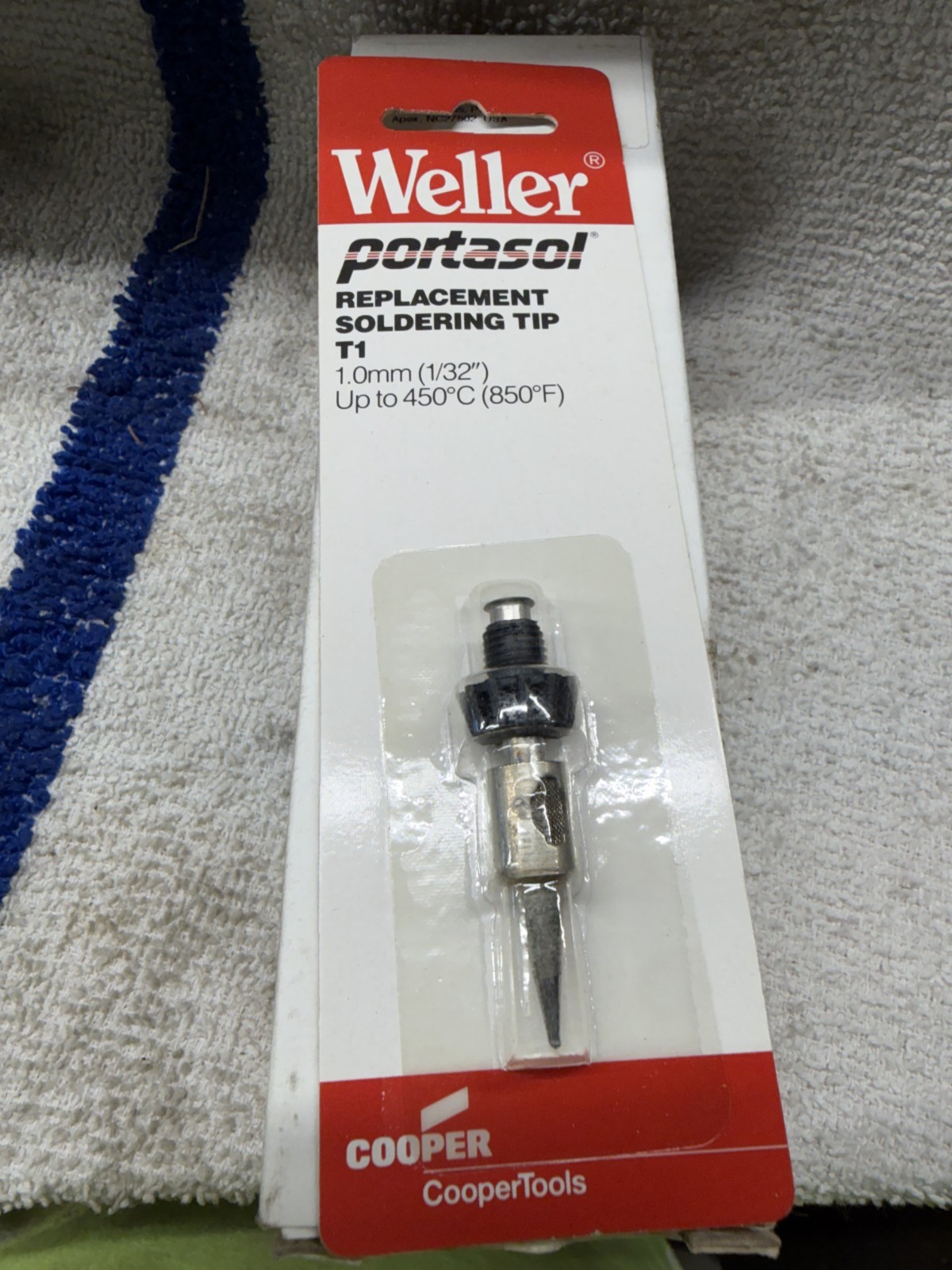 (1) Box of (3) Weller Portasol Brand New T1 Soldering Tips