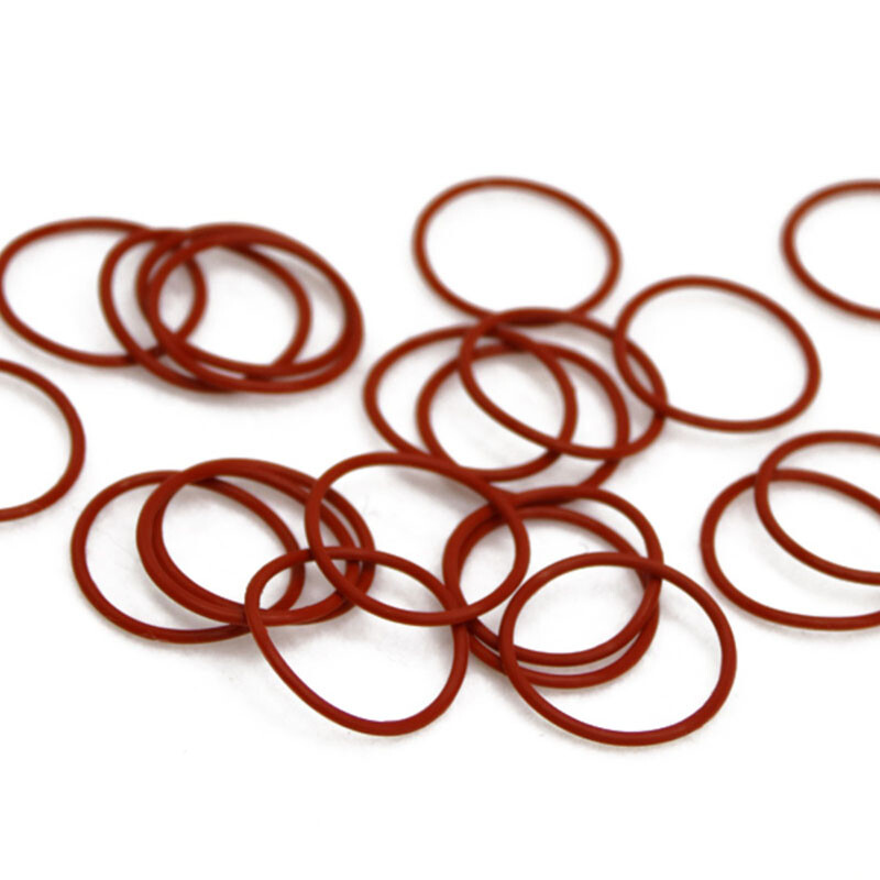 Red Silicone O Ring Sealing Waterproof Metric 5mm~80mm OD 1.5mm Cross Section