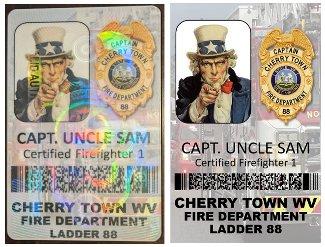 Customized Membership card w/ Holographic Overlay – Buyer Provided Artwork