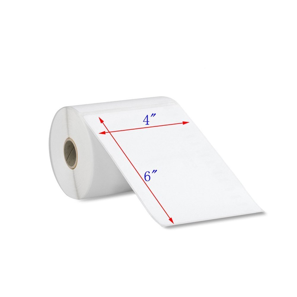 500 Direct Thermal Shipping Labels 4×6 for Zebra 2844 450 Eltron – 250 per roll