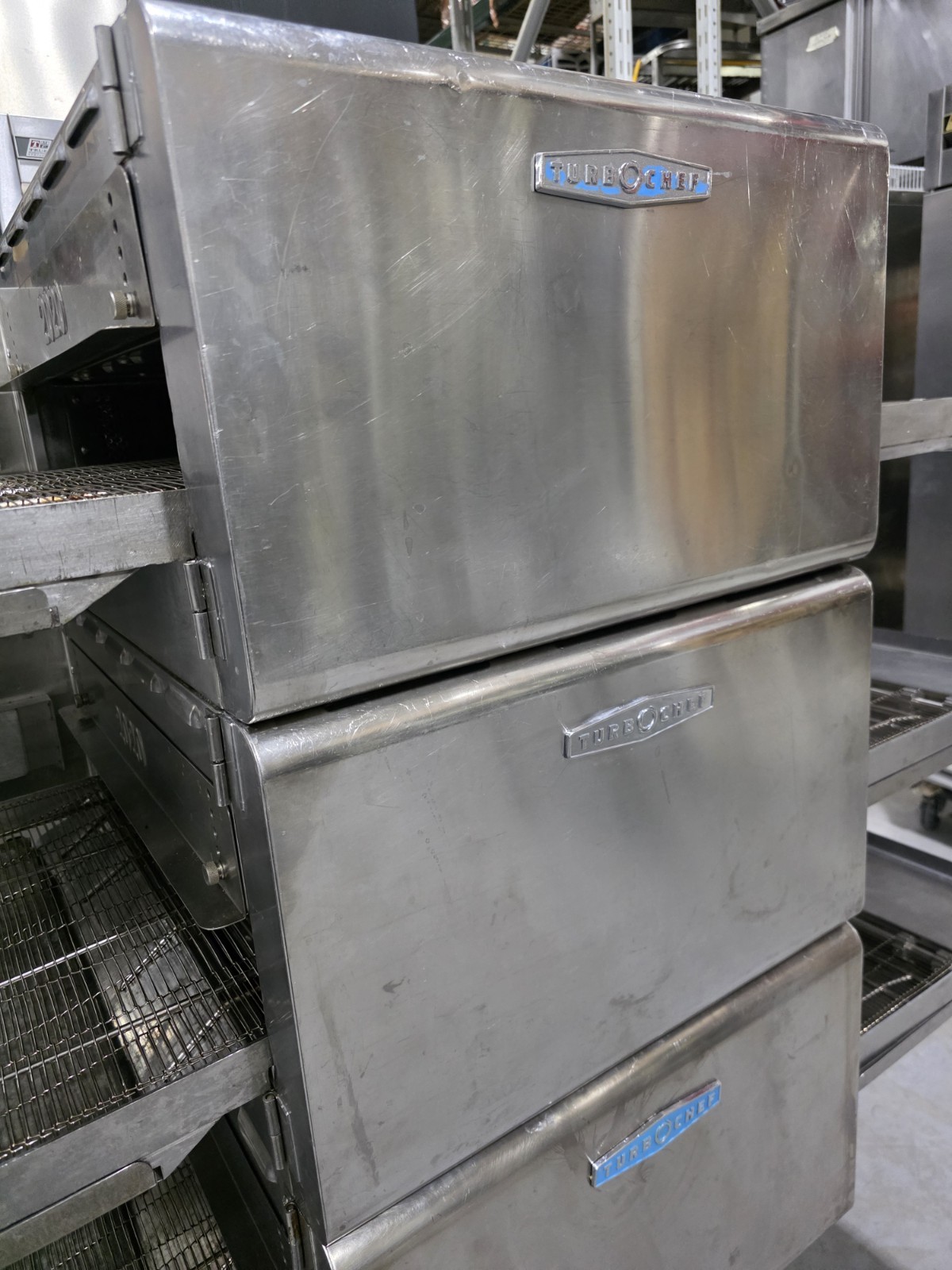 Triple Stack (3) TurboChef HHC2020 48″ Electric High H Conveyor Ovens, 220V/3 Ph