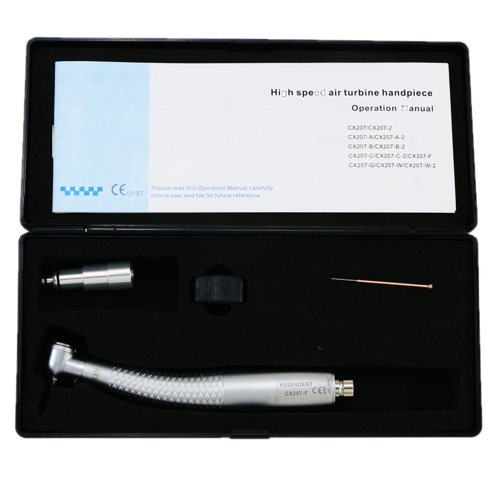 US COXO Dental LED Handpiece High Speed E Generato 2/4 Holes Coupler Fit NSK