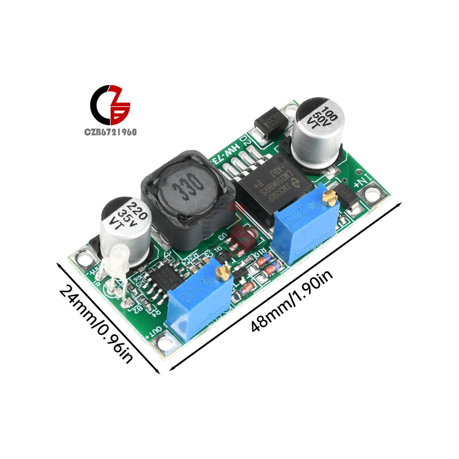 DC/DC LM2596 HV S 3A 60V Buck Constant Current/Voltage CC CV Step-Down Module