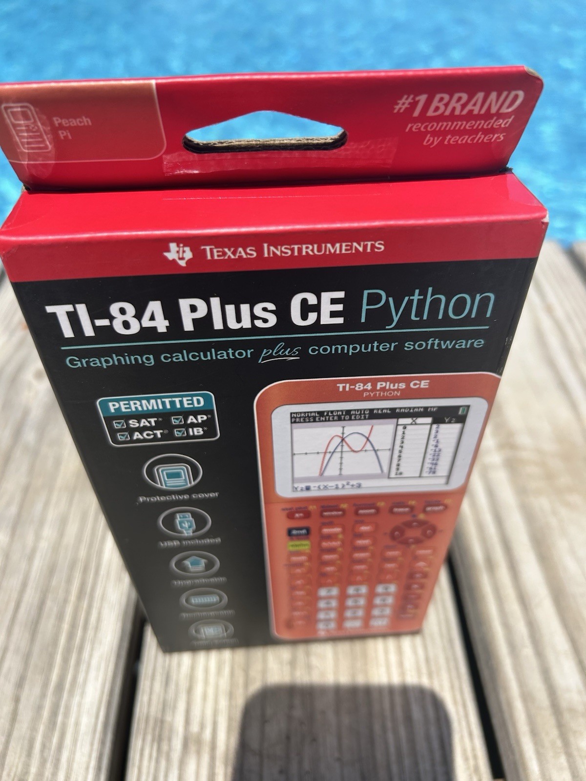 Texas Instruments TI-84 Plus CE Python Graphing Calculator – Peach Orange NIB