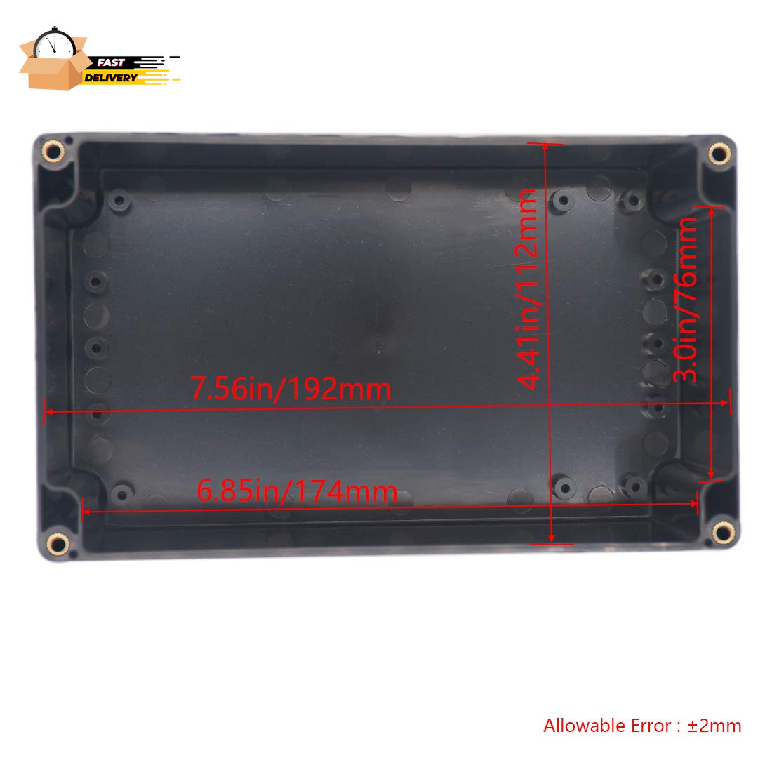 Project Box IP65 Waterproof Junction Box ABS Plastic Black Electrical