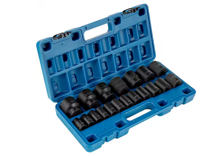 Impact Socket Set 1/2 Inches 19 Piece Impact Sockets, Standard Socket Assortment
