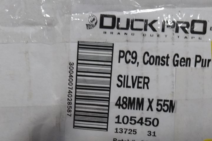 Duck Pro by Shurtape PC 009 SIL-48mm x 55m 23 Pk 1-7/8 In W 60 Yd L Duct Tape