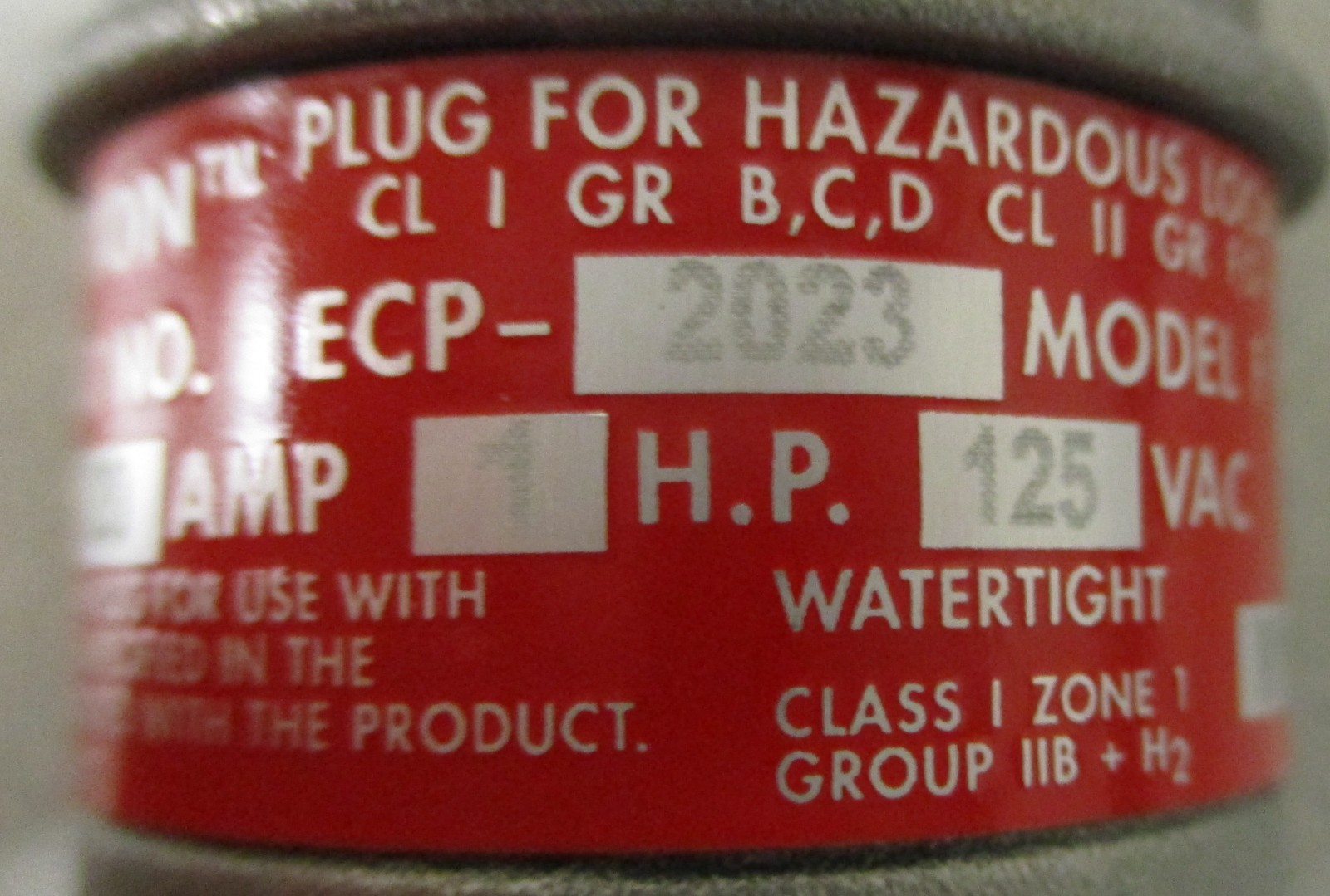 Appleton ECP-2023 Explosion Proof Electrical Plug Aluminum 20A 125VAC Watertight